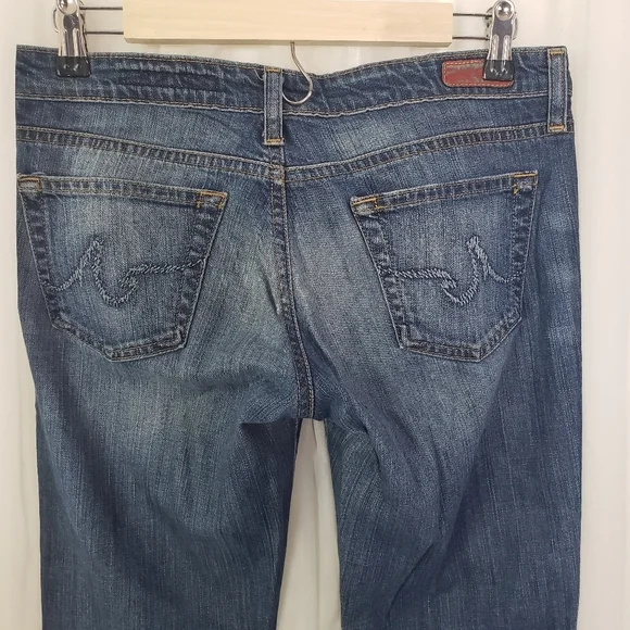 AG Adriano Goldschmeid The Club Flare leg jeans med wash size 28 - Picture 6 of 9